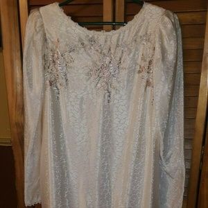 Beautiful Embroidered White Karen Lawrence Dress 8